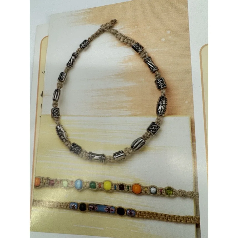 Hemp‎ Jewelry Making Book Macrame Beading Patterns DIY Craft Guide